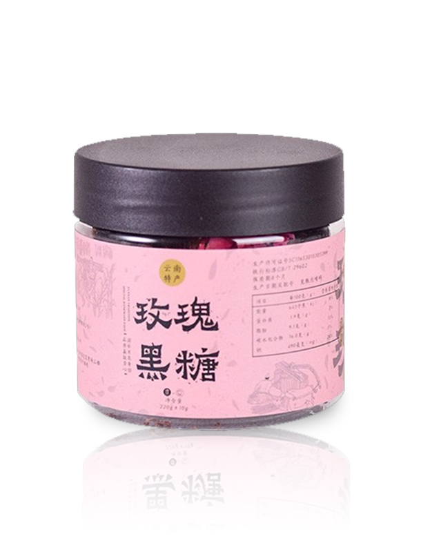白济民玫瑰黑糖220g/瓶